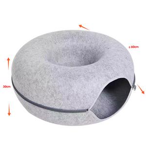 Cama Tunel Grande Para Gato 60x30cm.