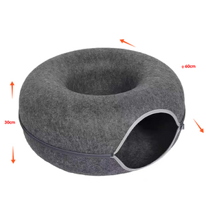 Cama Tunel Grande Para Gato 60x30cm.