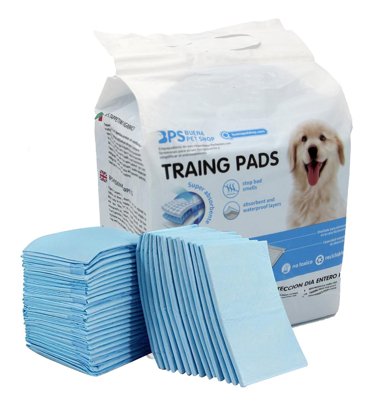 BPS® Empapadores de Entrenamiento para perros 56x56cm. 50 pcs.