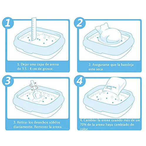 Arena para Gatos Silice 3.8 kg.