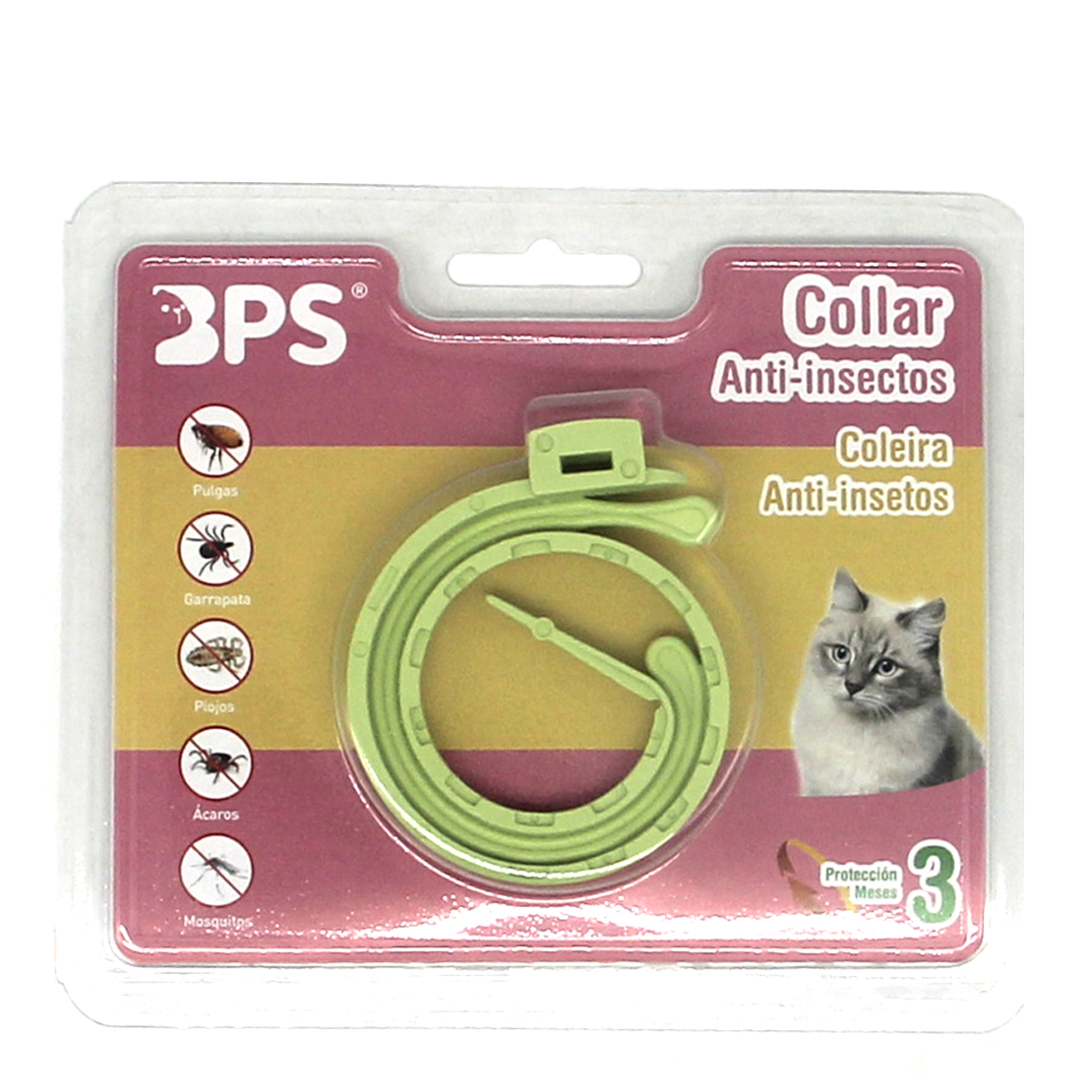 Collar Anti-Insectos par mascotas 33cm.