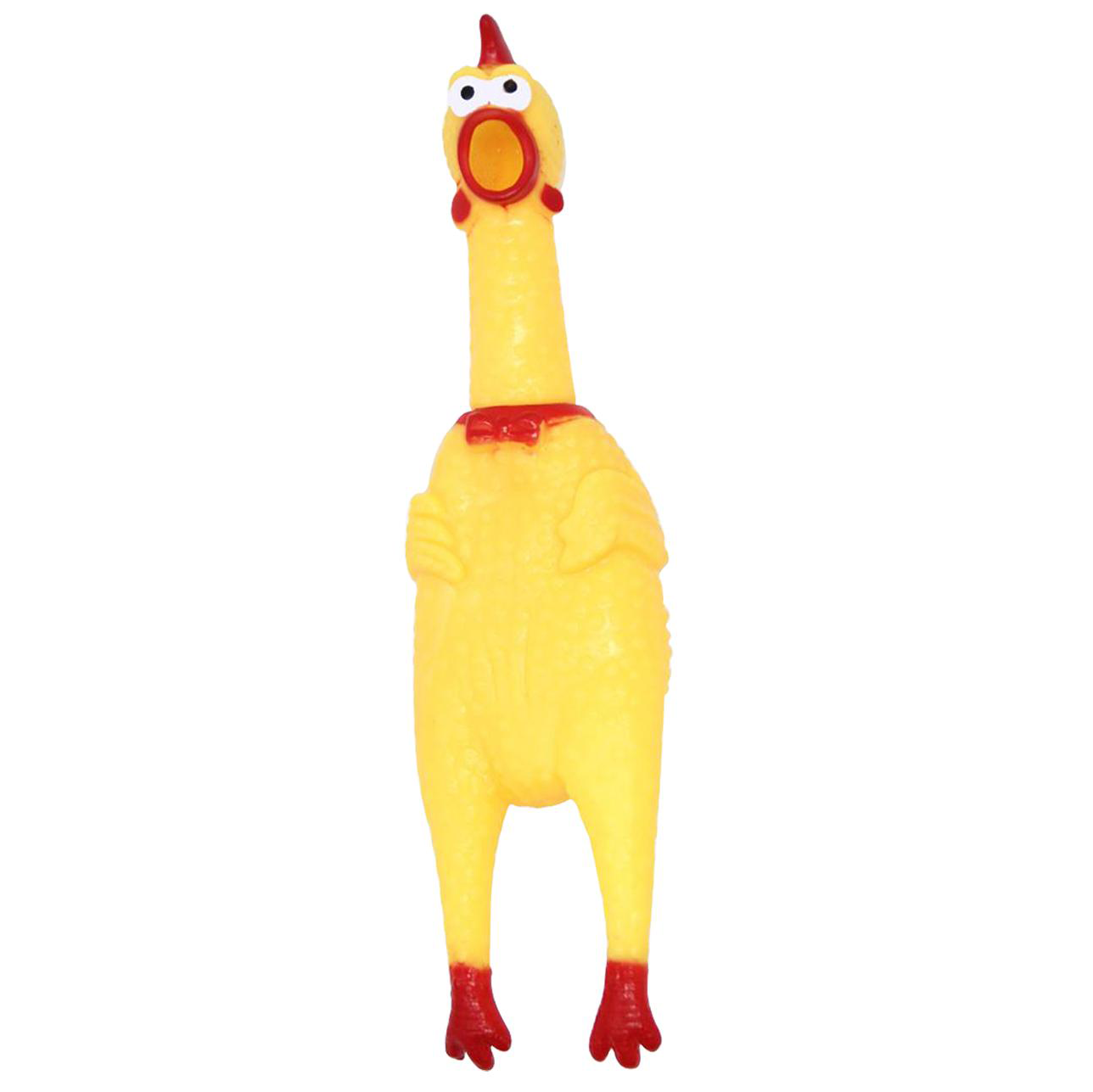 Juguete Pollo Gritón de Vinilo 30cm.