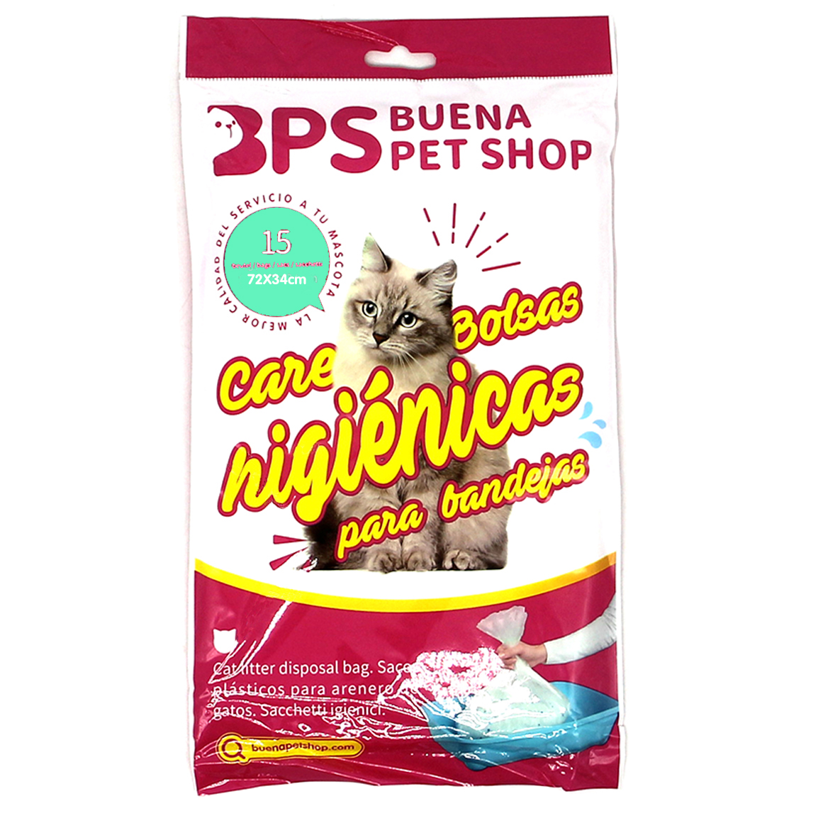 Bolsas para Bandeja Arena Pack 15u. 72x34cm.