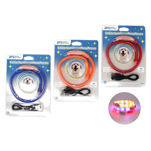 Collar luminoso con Luz Led recargable 30cm. , 40cm. o 50cm.
