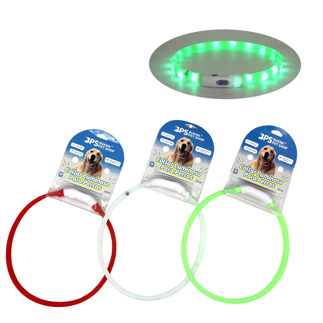 Collar Luminoso 55cm.