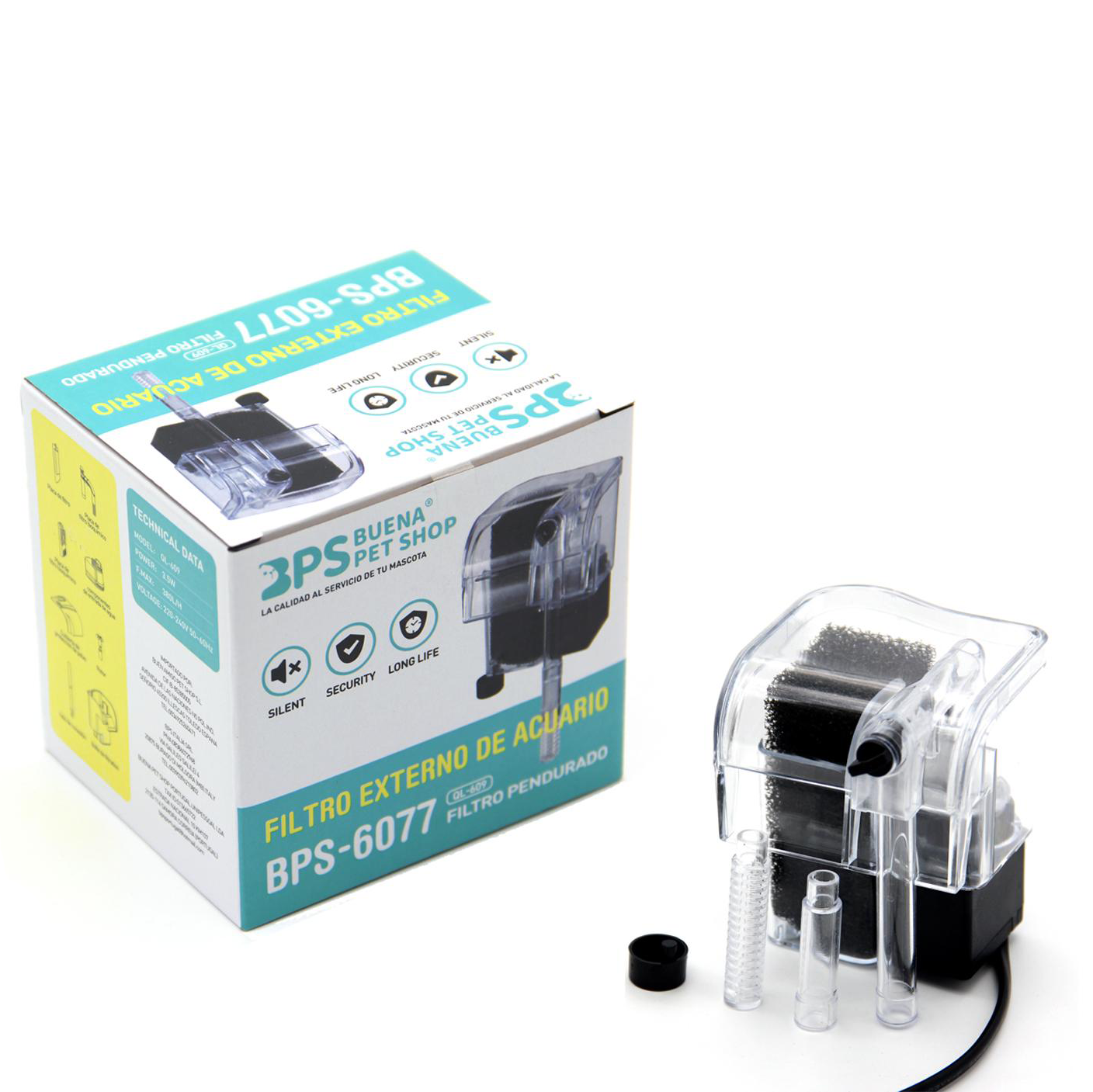Filtro Externo para Acuario Colgantes Tanque de Peces Externo Filtro de Energía Suspensión de Cascada