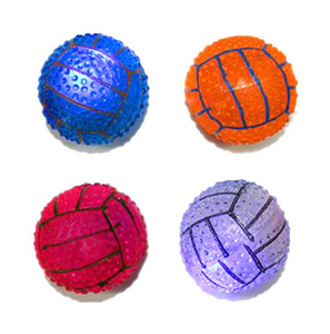 Pelota Caucho Transparente con Luz y Sonido