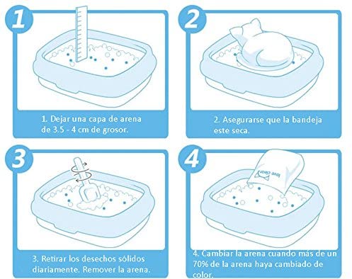 Arena para Gatos Silice 3.8 kg.