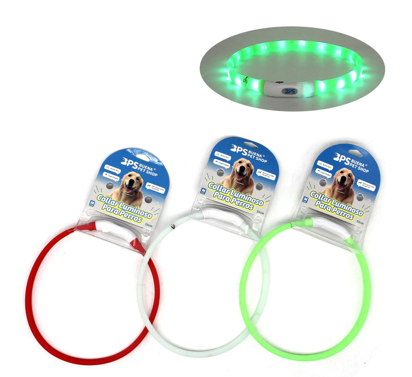 Collar Luminoso 55cm.