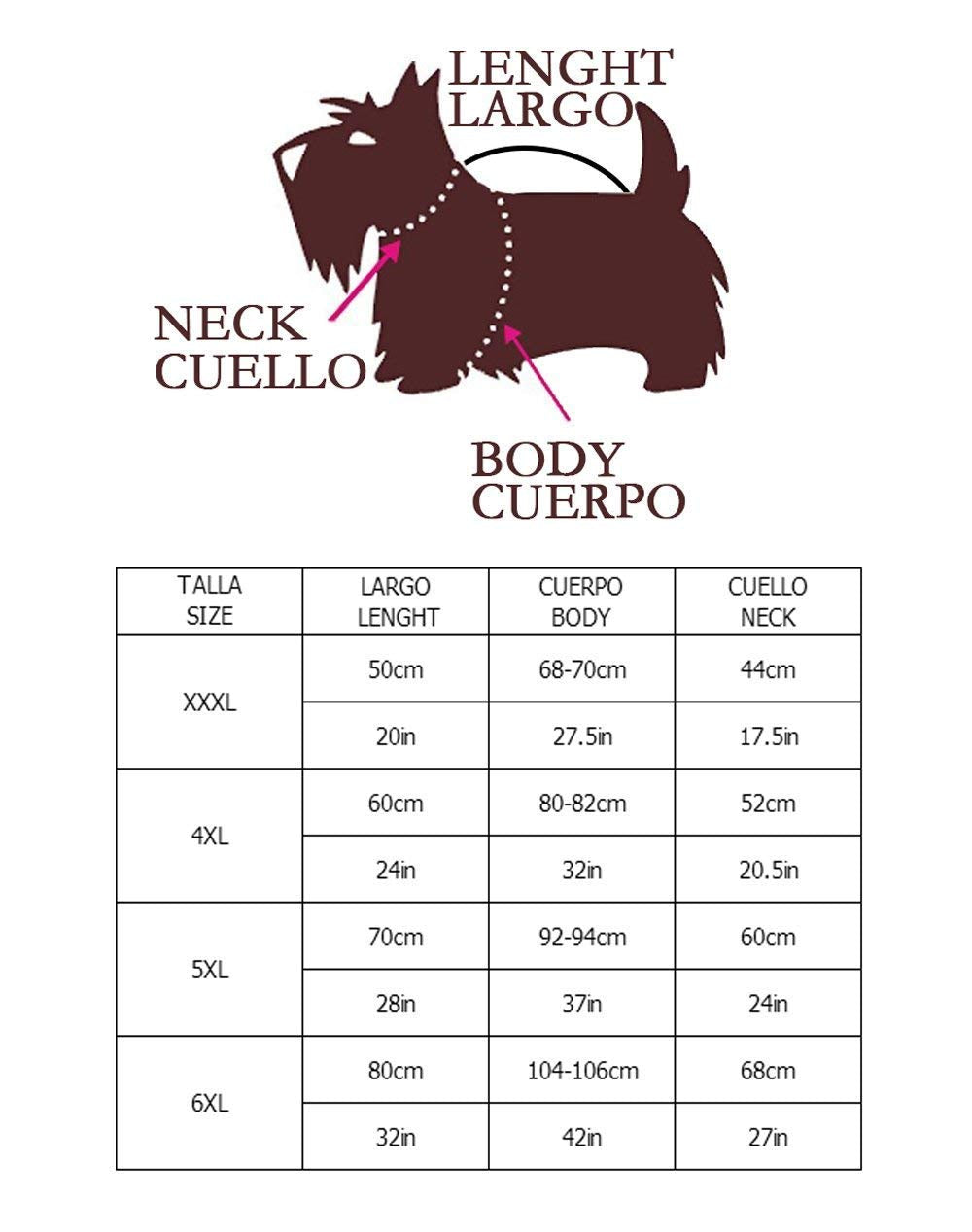 Sudadera para Perro Grande 60cm. / 70cm.